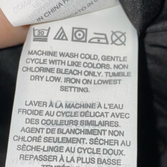 J.Crew Black Diamond Down Quilted Puffer Vest XS Gold Snap Zip Front - Picture 5 of 6